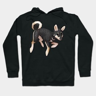 Cozy Shiba Inu (Black and Tan Variant) Hoodie